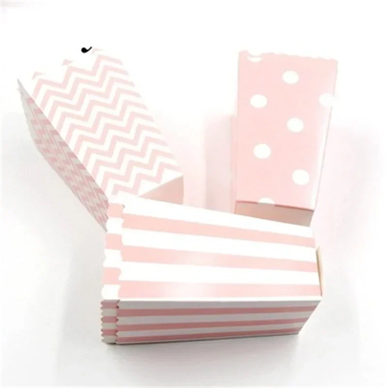 6pcs Popcorn Box/Cup Theme Party Decoration For kids Happy Birthday Christmas Wedding Party Baby Shower Supplies