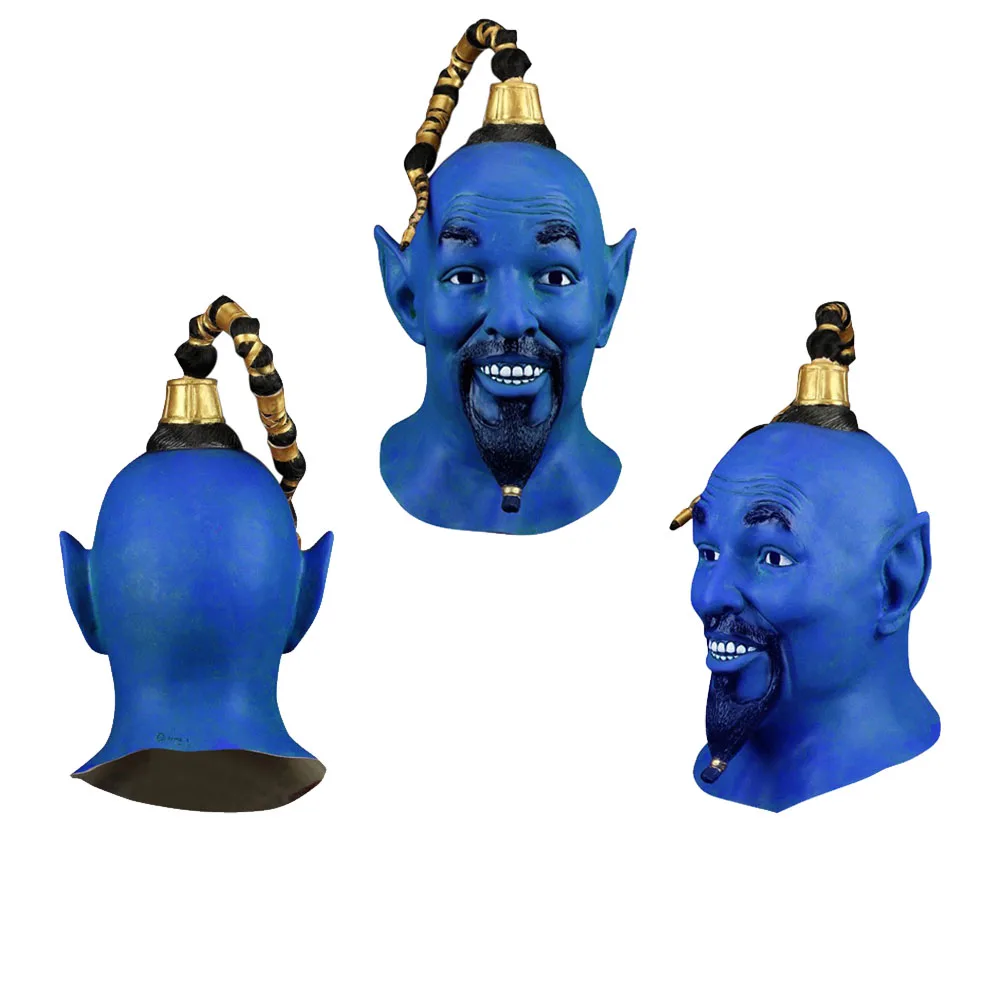 Cartoon Adult Magic Lamp Genie Headwear Mask Halloween Party Prop Accessories Fancy Gifts Men Adult Helmet Cosplay Costume