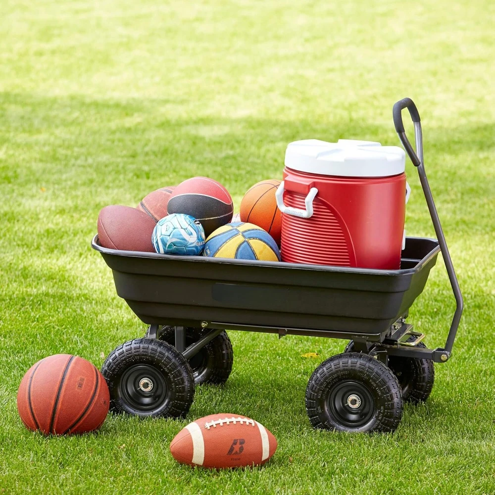 

Carts Utility Cart with Steel Frame, 600 Pound Capacity, and 10 Inch Tires