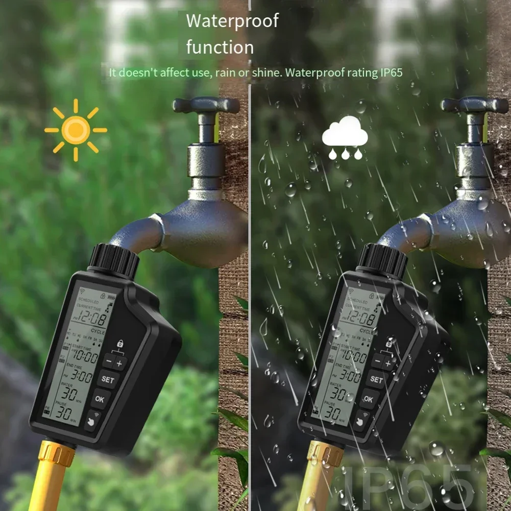 Умный таймер полива для системы Wi-Fi Tuya, голосовое управление, совместимое с Alexa, автоматическое орошение вашего сада
