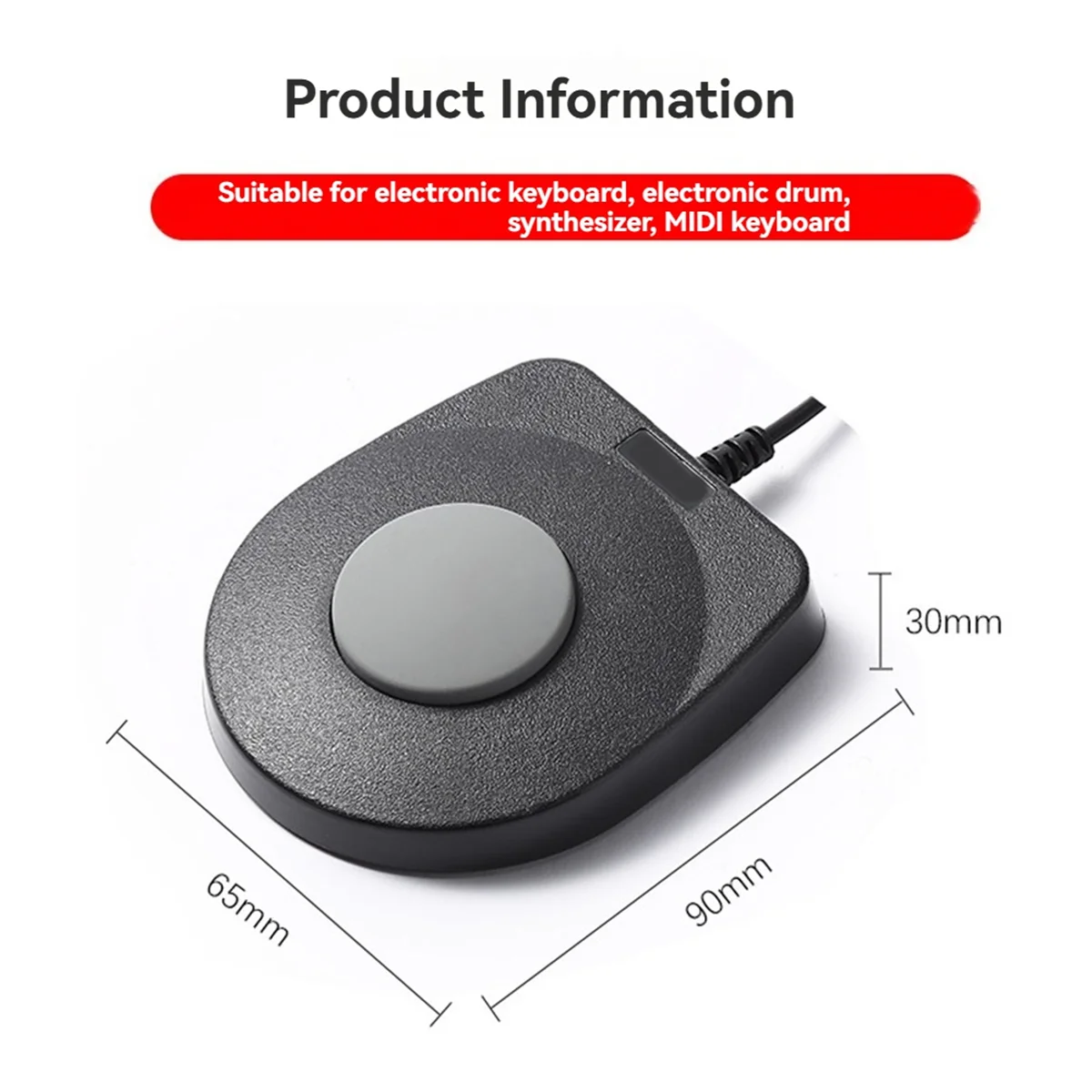 A66Z 3.5 มม.คู่ Sustain เหยียบเท้ากลองชุดเหยียบสําหรับคีย์บอร์ดเปียโนไฟฟ้าเปียโนมือเครื่องดนตรีอุปกรณ์เสริม
