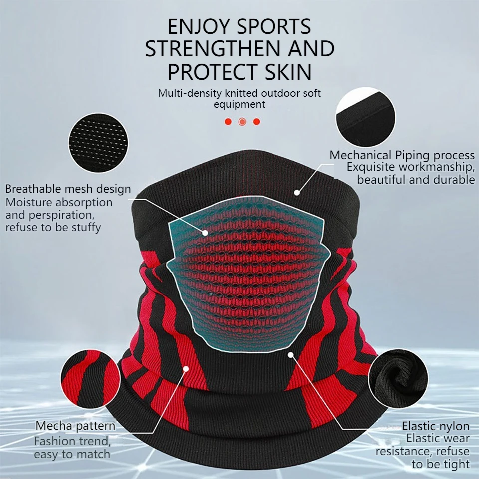 New Face Bandana Mask Cover Neck Warmer Bicycle Cycling Scarf Hiking Mask Winter Outdoor Windproof