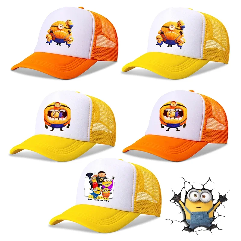 

Despicable Mes Minionss Baseball Cap New Movie Cartoon Child Adult Baseballs Hats Peaked Caps Outdoor Casual Sunshade Hands Gift