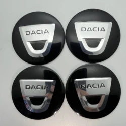 4pcs/Set Styling Accessories 60mm Car Wheel Center Caps With DACIA Emblem Logo Rim Hubcaps Cover Badge for DACIA Spring Sandero