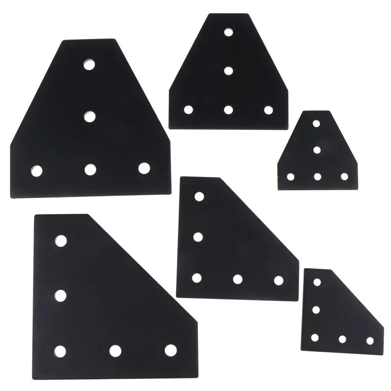 1pcs T/L Type 5 Hole Joint Board Plate Corner Angle Bracket Connection Joint Strip For 2020 3030 4040 Aluminum Profile