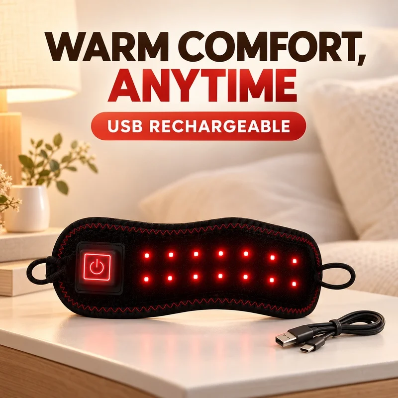New 2 in 1 Red Light Therapy Hot Compress Nose Mask, Warm Nasal Cover Relieve Stuffy Dry Runny Nose Nasal Congestion Nasal Care