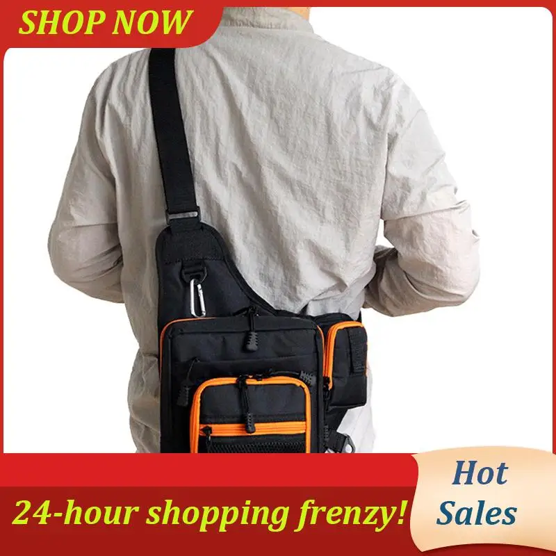 

AB31-2X Fishing Bag Waterproof Fishing Rod Cover Bag Large Capacity Fishing Reel Lure Tackle Bag Outdoor Shoulder Bags Black