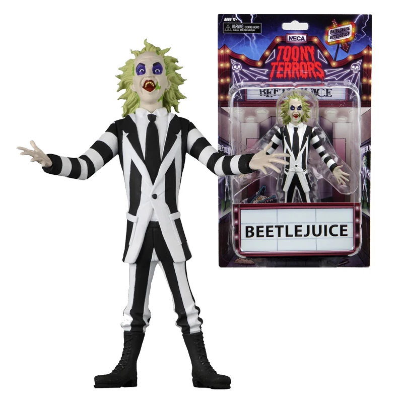 

NECA Toony Terrors - 6" Scale Figure - Beetle Juice Toony Terrors Cartoon version Action Figure NECA 100% Original