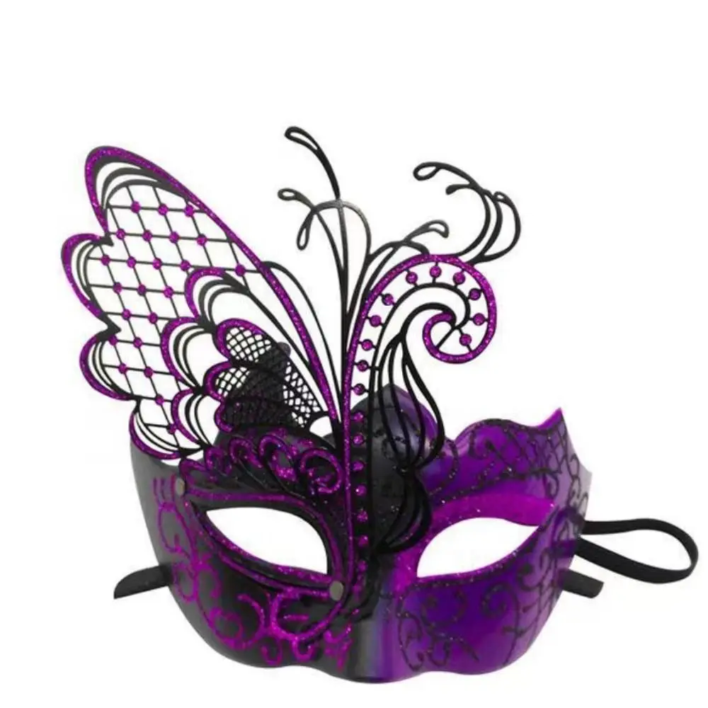 หน้ากากครึ่งหน้าสไตล์เรโทรสุดสร้างสรรค์ สวยงามแปลกตา ประดับกลิตเตอร์หลากสีสัน คริสตัล สำหรับงานแฟนซี คอสเพลย์ งานคาร์นิวัล และอุปกรณ์ประกอบชุดแฟนซี