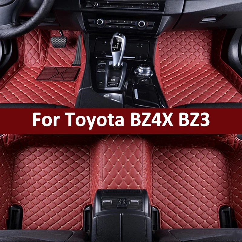 

Custom Car Floor Mats For Toyota BZ4X BZ3 Auto Carpets Foot Coche Accessories