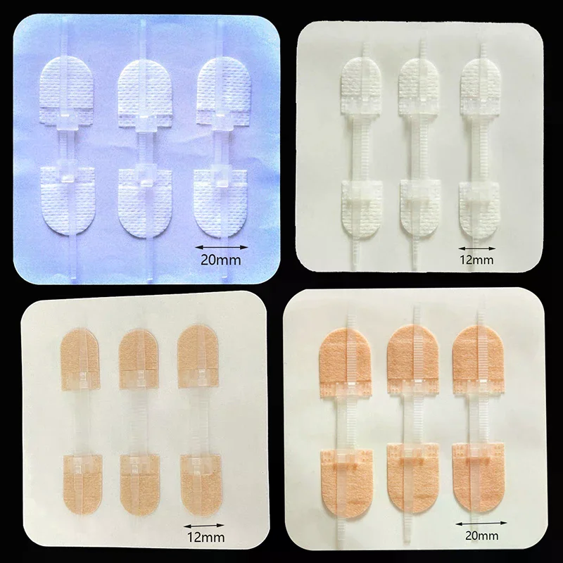 

3pc/set Zipper Tie Wound Closure Patch Hemostatic Patch Wound Fast Suture Zipper Band-Aid Outdoor Portable