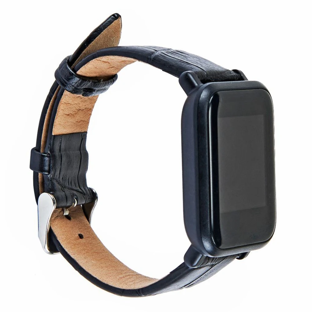 Bracelet en cuir pour Garmin Vivoactive 3, bracelets de montre intelligents, bracelets noirs, 20mm