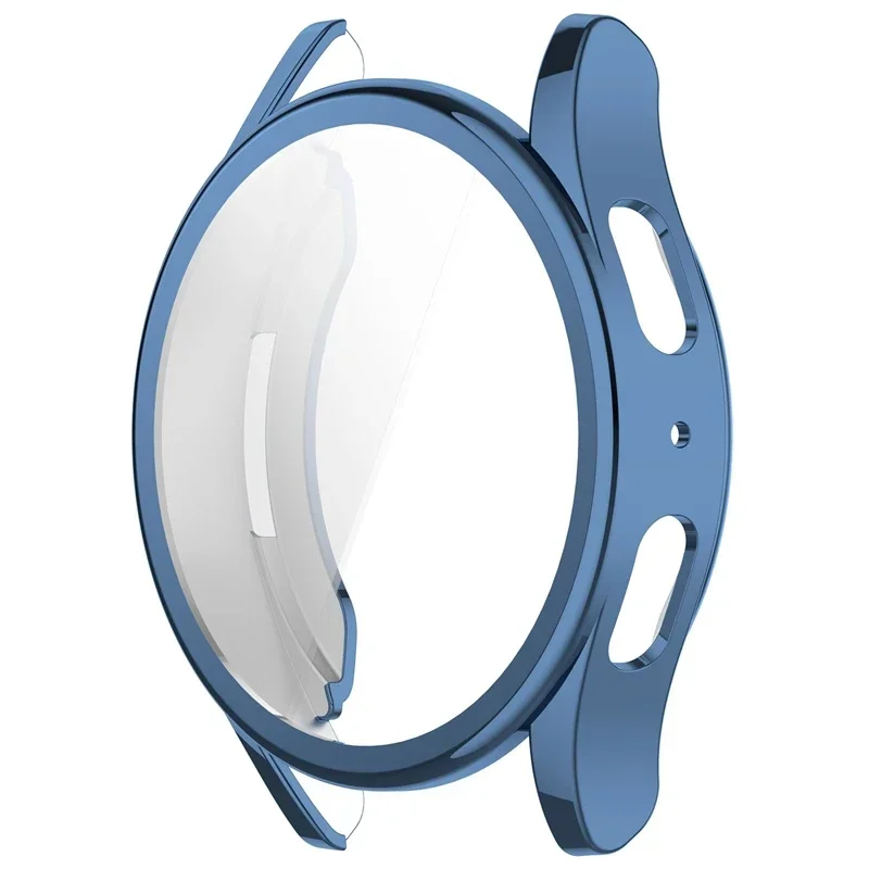 Samsung Galaxy Watch 7/6/40mm/44mm用TPUメッキケース、スクリーンプロテクターアクセサリー付き、Galaxy Watch FE対応オールラウンドウォッチケース