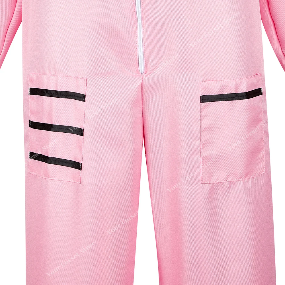 Women’s Astronaut Costume Adult Space Suit Costume for Women Pink Flight Costumes Women Halloween Costume for Adults Astronaut