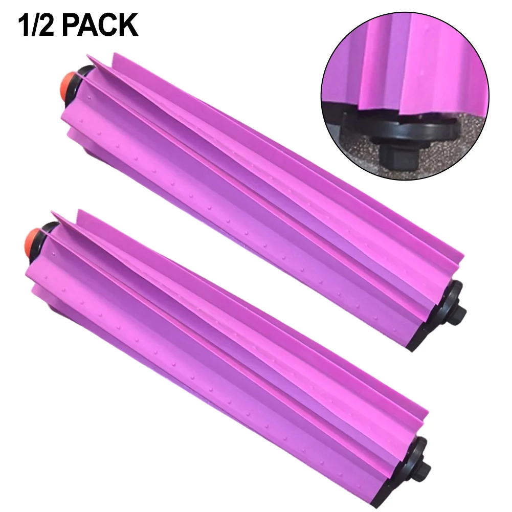 1/2 قطعة فرشاة مطاطية لـ-Midea V16 / For-Eureka J15 For-Evo Ultra أجزاء مكنسة كهربائية روبوتية ذاتية التفريغ فرشاة متعددة الأسطح