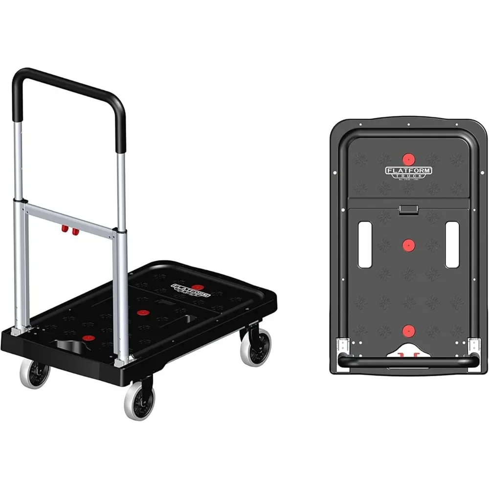 

:Magna Cart 4 Wheel Folding Platform Dolly Cart made from Heavy-Duty and Durable Aluminum with 300 Pounds Capacity, Lightweight
