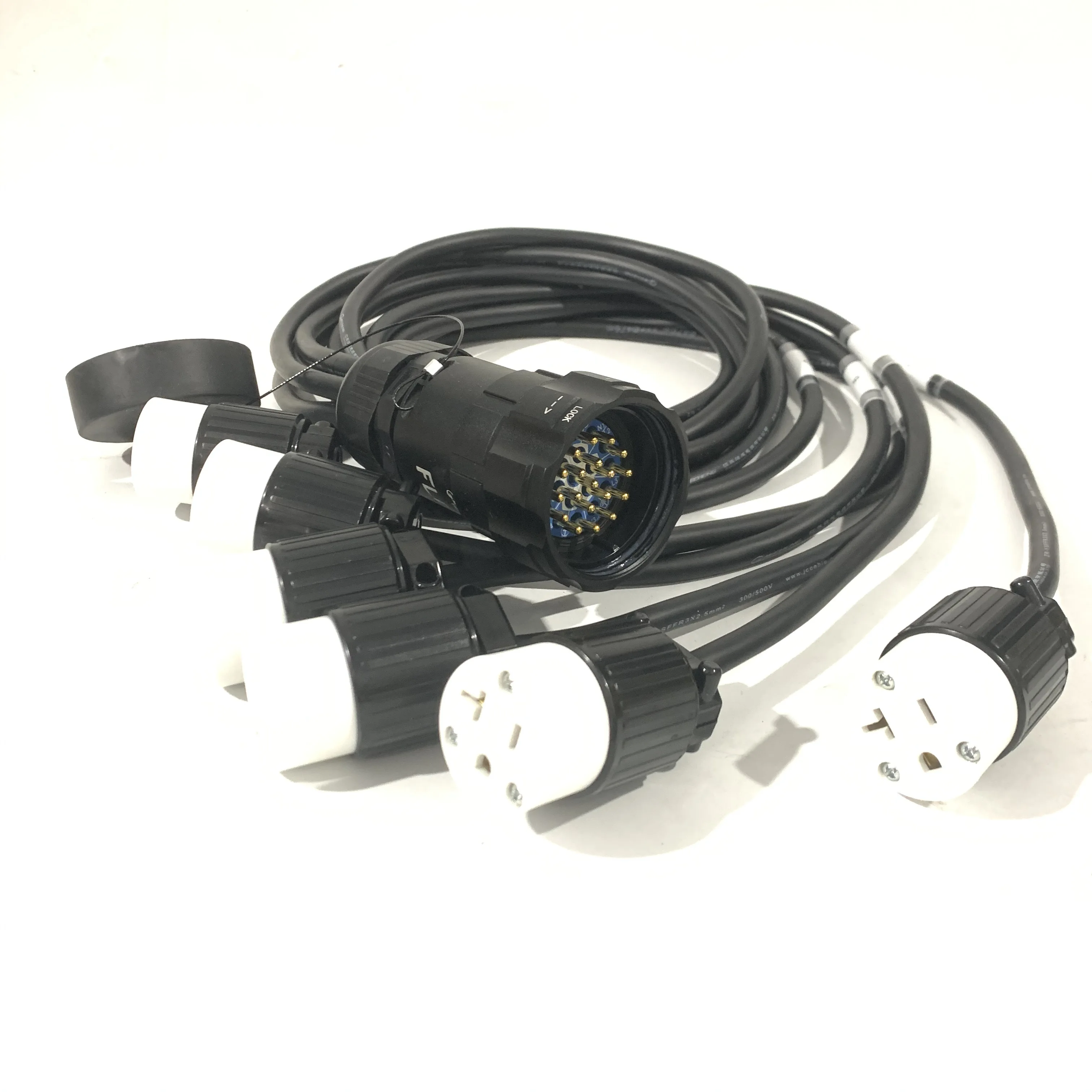 

1.5M Socapex Fanout Breakout to 6 Circuit 20A Edison Tail Cable