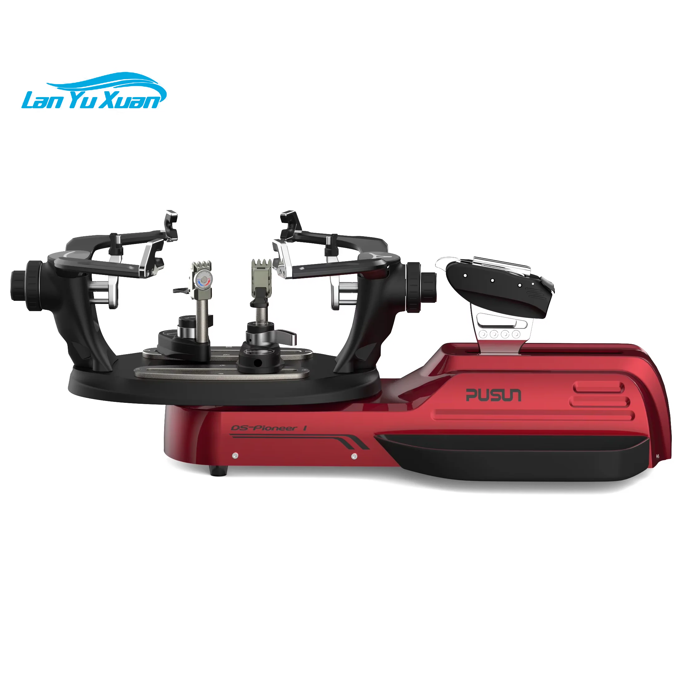 New Desktop APP Control Tennis/Badminton Stringing Machine 6-Point Mounting System 360° Rotating Clamp for Racket Restringing
