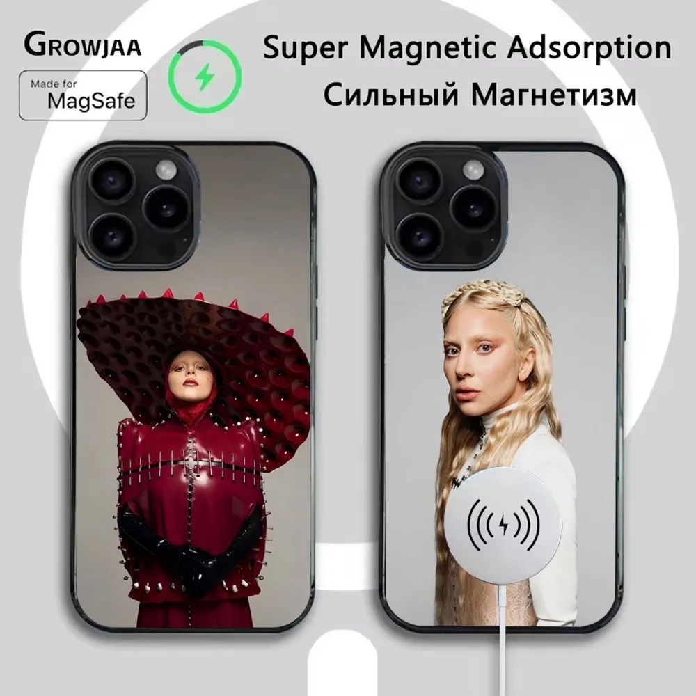 

L-LADY GAGA MAYHEM Phone Case For iPhone 16e,16,15,14,13,12,11,Plus,Pro,Max,Mini Magsafe Magnetic Wireless Charging