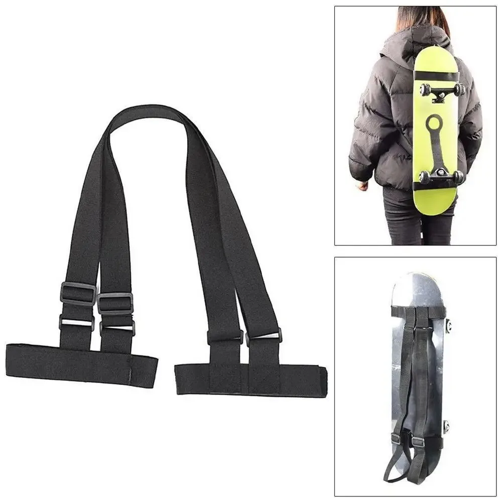 Skateboard Shoulders Carry Strap Adjustable Backpack Shoulder Strap Handbag Belt for Skateboards, Snowboard, Skis Carry