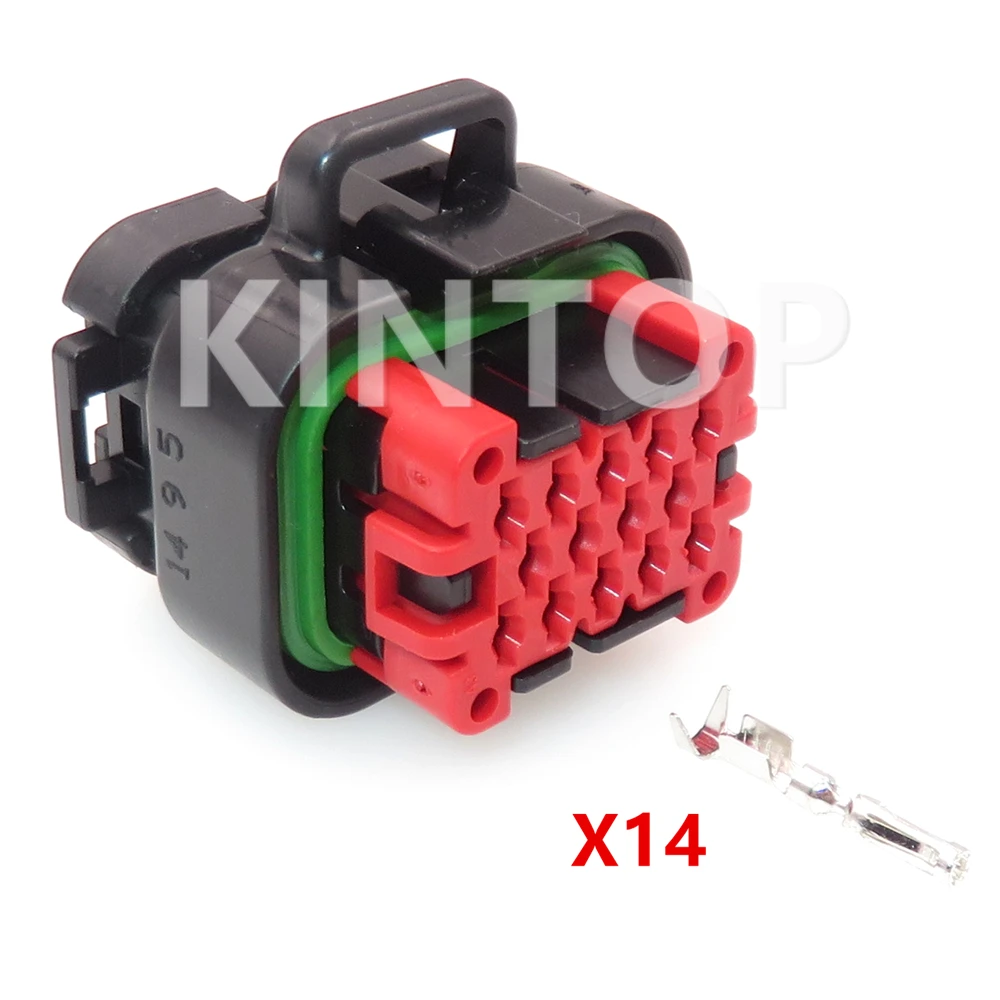 1 Set 14 Pins AC Assembly Automobile Wire Harness ECU Plug 770520-1 776273-1 Waterproof Socket Car Modification Connector Parts