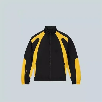 

Trendy 2025 Drake Collaborative Color Block Sporty Couple Jackets Stand Collar Long Sleeve Loose Fit Youth Fashion Outerwear