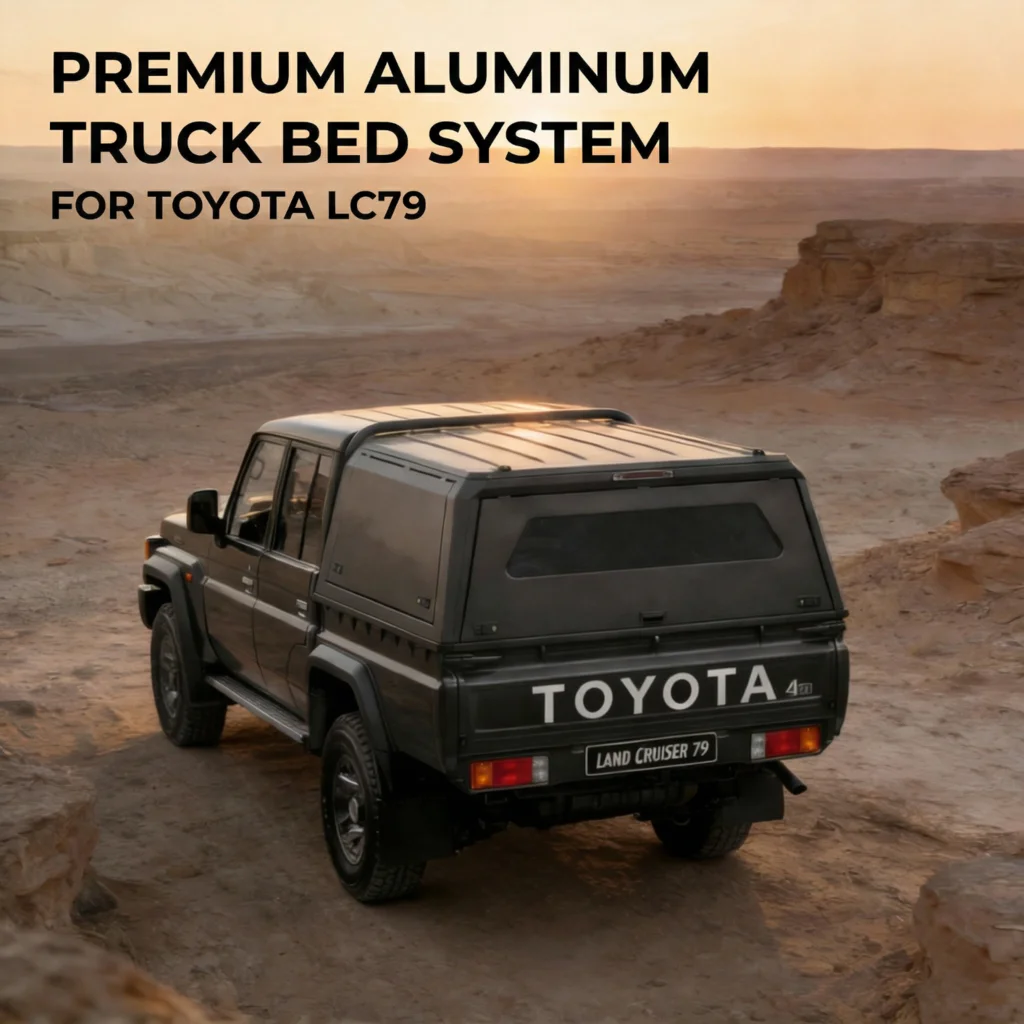 Chinese Factory Hot Sale Pickup Truck Bed Protector Aluminum Alloy Hard Topper Canopy for Toyota LC79