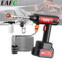 EAFC Car Washer 60Bar Cordless High Pressure Car Wash Gun 20000mAh Foam Water Gun Gun Spray Spray for Car Home Garden Clean