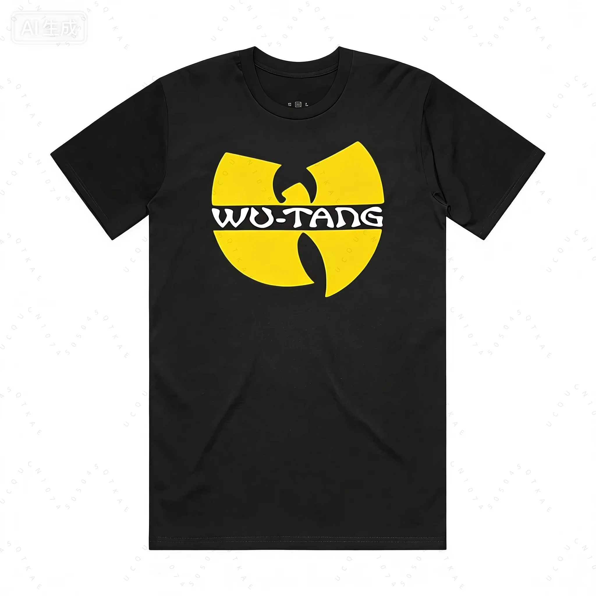 2026 New Men Women Wu Tang Clan Hip Hop Portrait Double Sided Graphic T-Shirt Unisex Cotton Loose Summer Tee