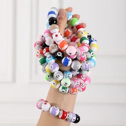 Couple Student Creative Diy Middle Eight Billiard Players String Nine Billiard Beads Bracelet Loose Beads bracelets