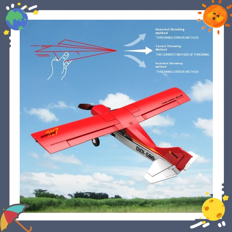 

Qidi-560 Mohr Practice Machine Brushless Light Version 4-Way Gliding Remote Control Aircraft Epp Foam Material for Toy & Hobbies