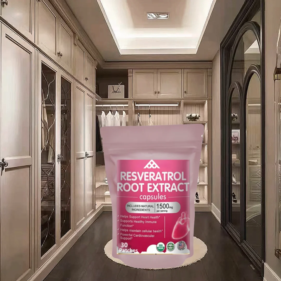 Resveratrol Transdermal Patch - Enhances Immune Function, Promotes Collagen Formation & Optimizes Energy Metabolism for Holistic