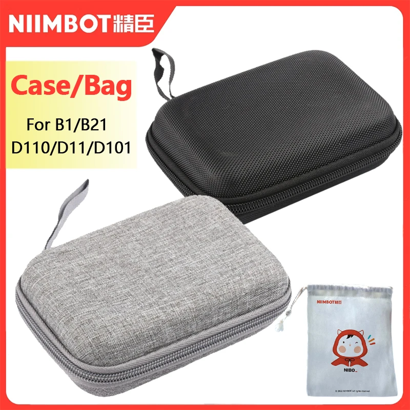 Niimbot Case Bag For D110 D11  Mini  Portable Printer Pocket Label Thermal Printer USE Protective Shell