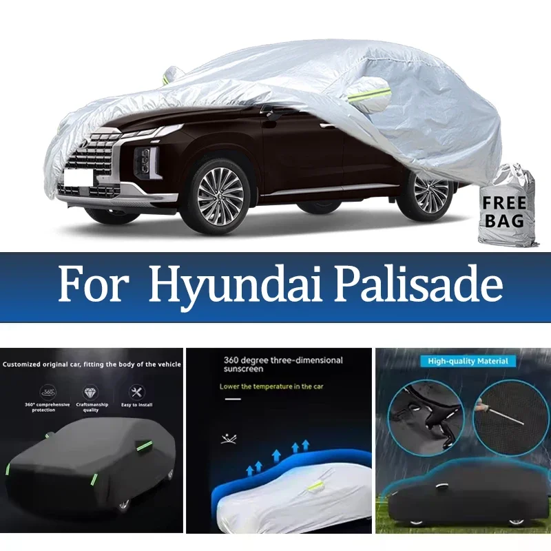 

For Hyundai Palisade Car Cover Outdoor Protection Covers Snow Sunshade Waterproof Dustproof Exterior UV Car Accessories