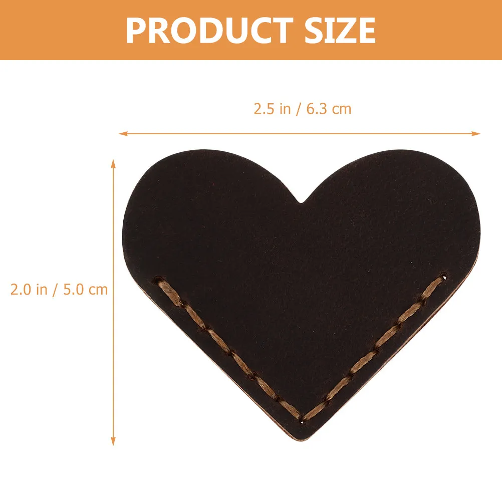2Pcs Premium Heart-Shaped Bookmarks Soft Textured Corner Page Markers Retro Book Decor Classroom Rewards School Supplies