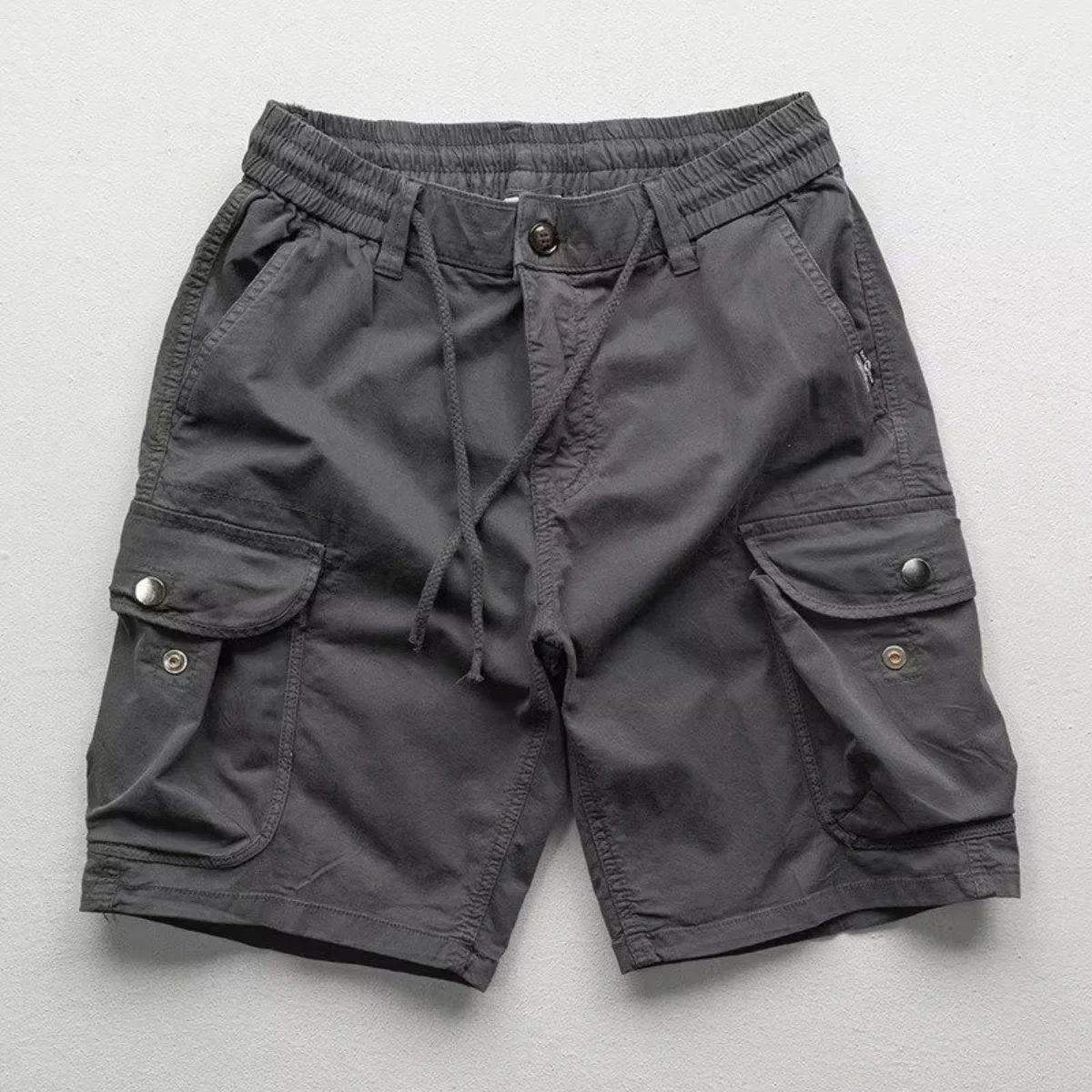Weite Shorts für Herren Übergroße Vintage Herrenshorts für Sommerkleidung Herren Sport Bermuda Lauf- und Workout-Cargohosen – Detail 2