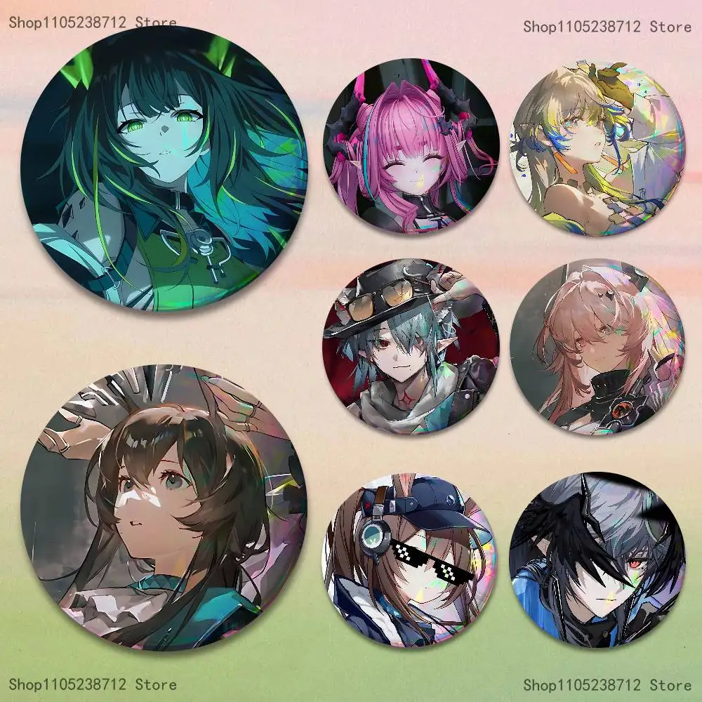 

Game Tomorrow Ark A-Arknights Button Lapel Anime Pin Badges Brooch Jewelry Decoration Gift 25mm 32mm 44mm 58mm 75mm
