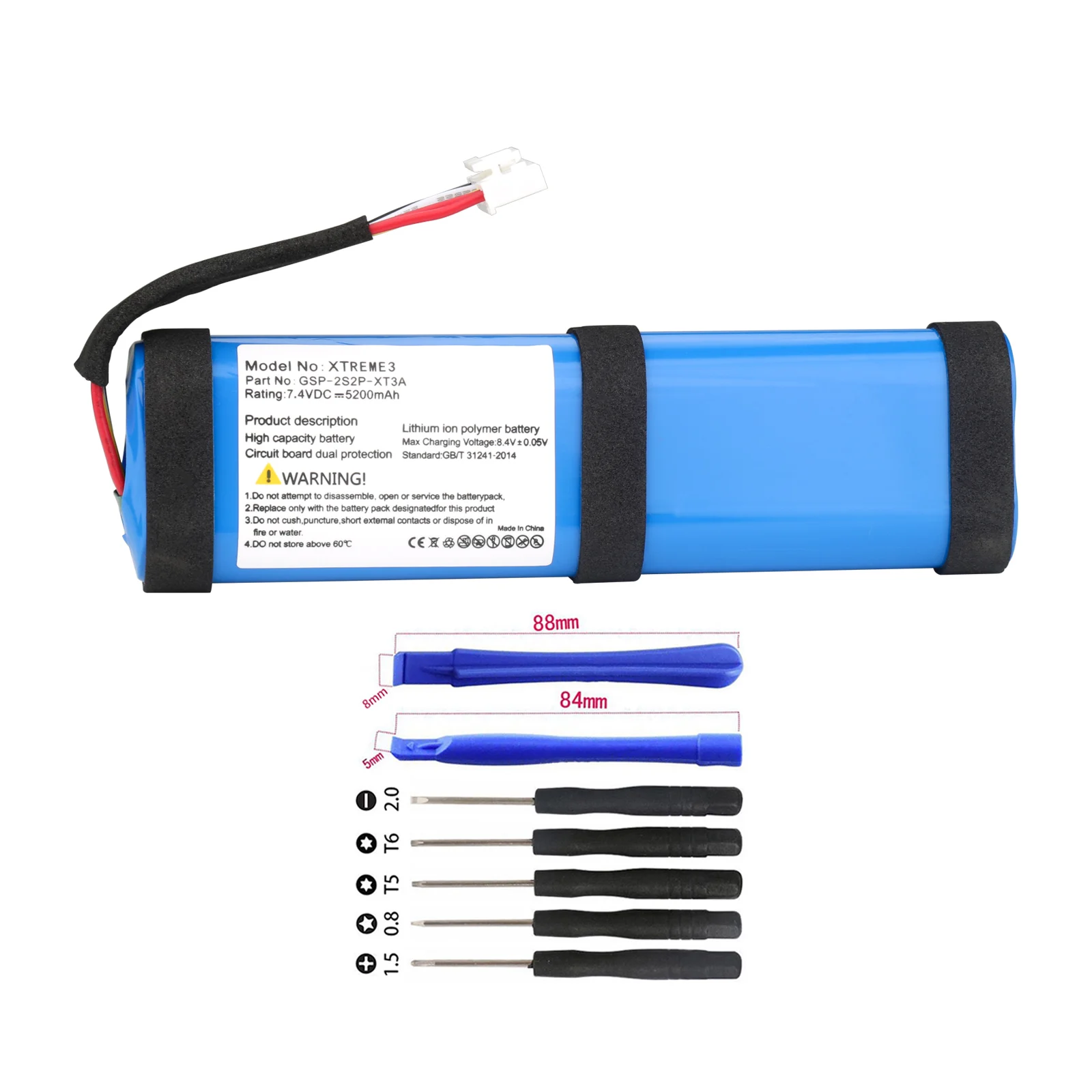 

5200mAh Battery For JBL Xtreme 3 GSP-2S2P-XT3A Bluetooth Speaker