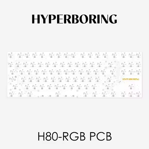 H80-RGB PCB Board Hot Swap 6.25U/7U Single Mode 1.2mm Black Core Plate Custom Mechanical Keyboard PCB Suit Tiger80lite F13 TKL