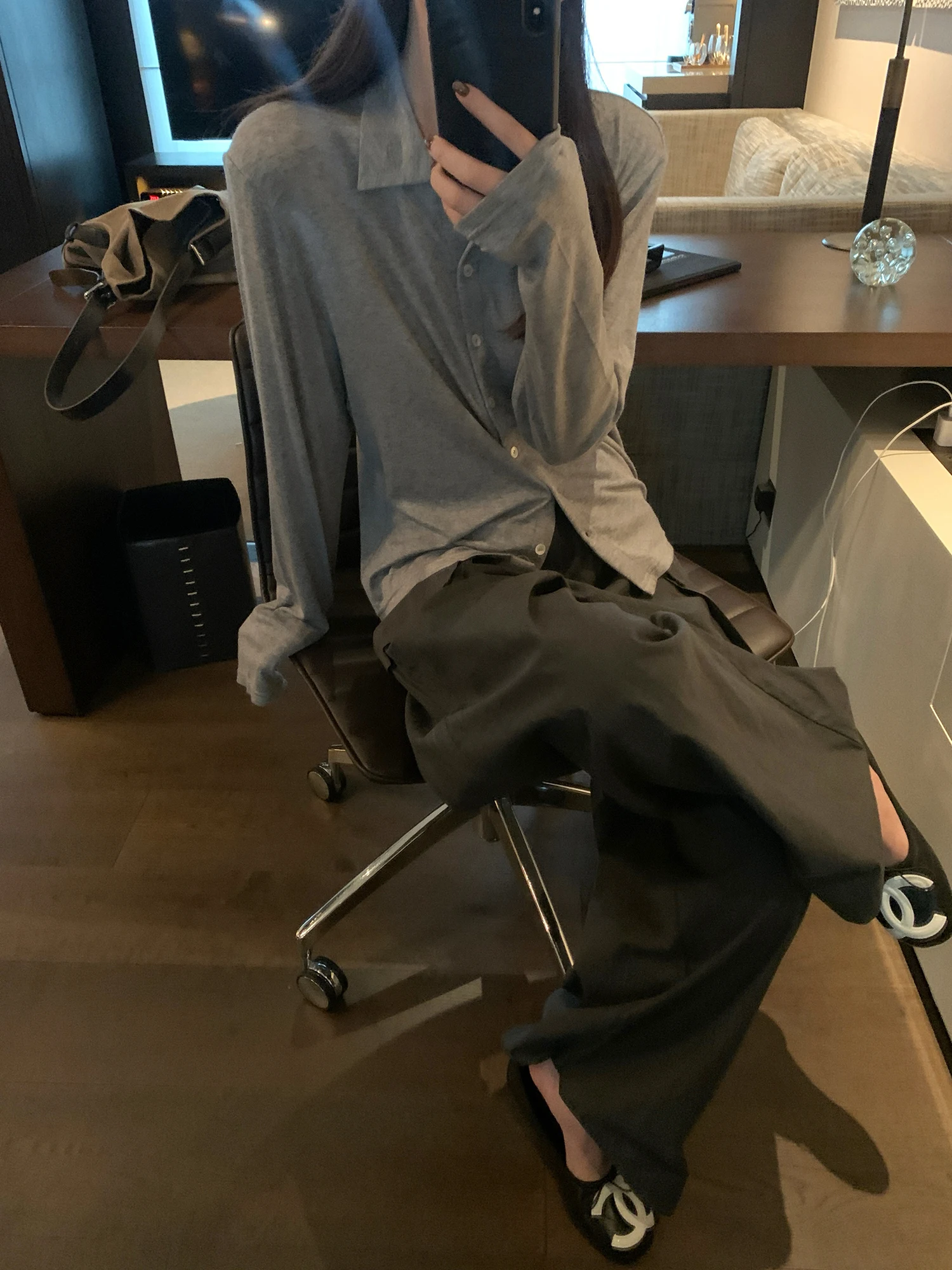 

Ladies 77 Size Misses Lazy High-End ey Ne Long Sve Base Layer Inner Wear Soft Loose Sle Rellson Viscose Wool Blend