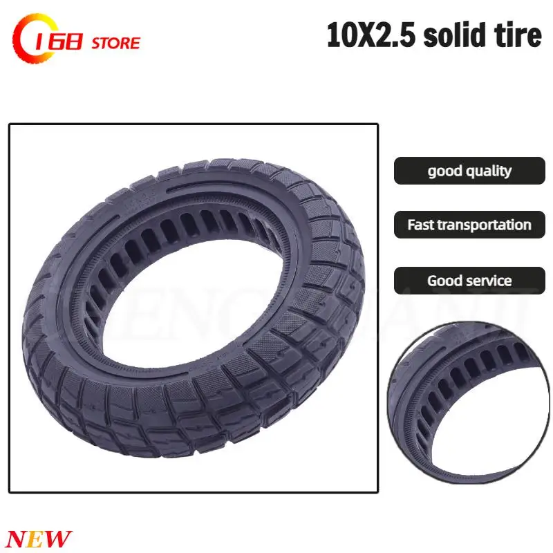 10 * 2.5 lightweight non inflatable solid tyre for Max G30/G3OP electric scooter off-road tyres