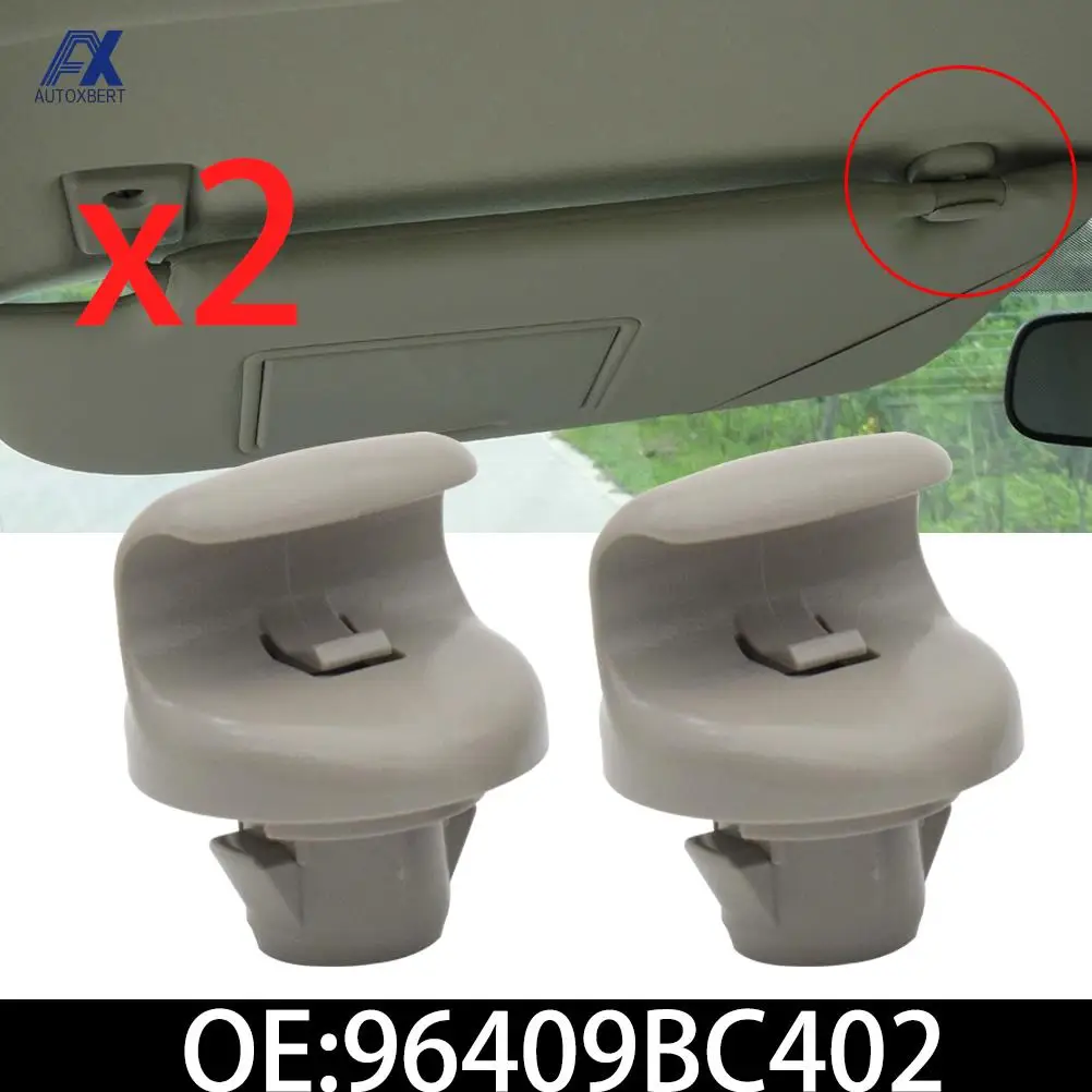 2 sztuki nowy uchwyt zaczep klipsów osłona przeciwsłoneczna do samochodu etui z podstawką do usuwania Nissan Qashqai J10 Dualis szary 96409 bc402