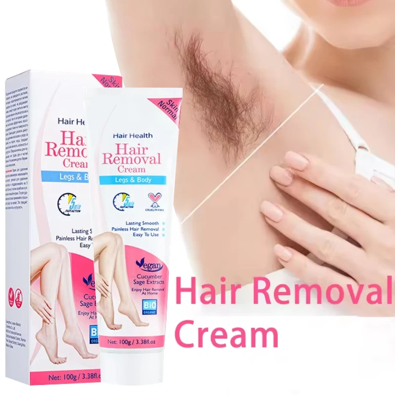 

100g Hair Removal Cream Intimate Areas Epilator Cream Painless Health Hair Remover Growth Inhibitor Men Woman Body Care