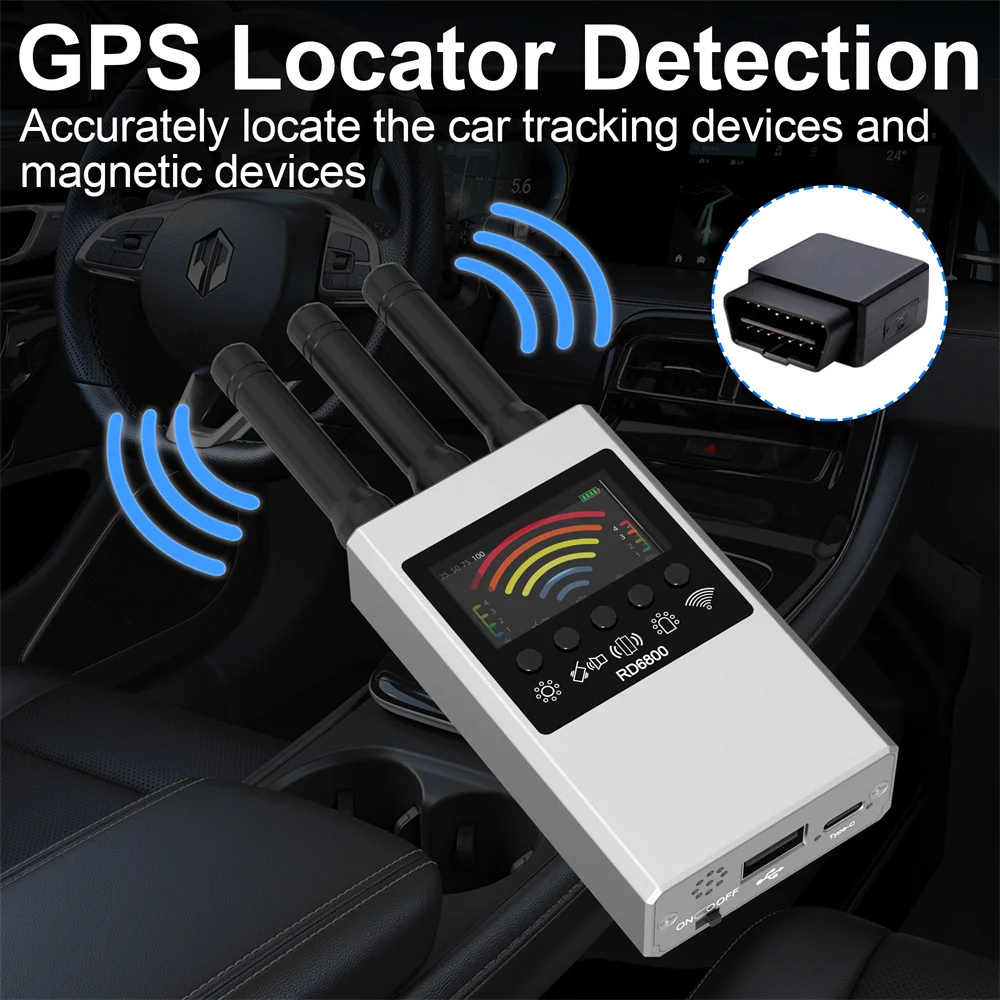 Nuevo Detector de señal RF inalámbrico, rastreador GPS de Audio GSM, Mini cámara buscador, escaneo IR, detección automática en espera AI