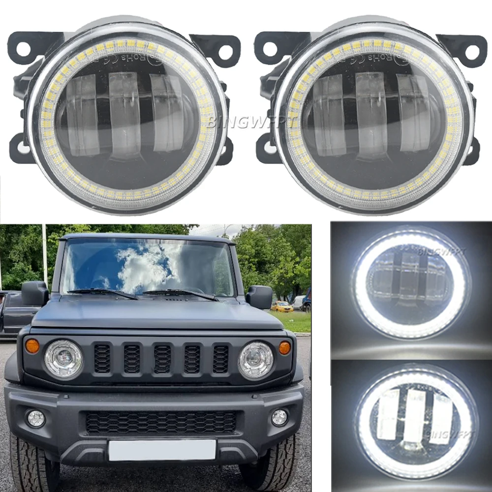 For Suzuki Jimny JB64 JB74 2018 2019 2020 2021 2022 2023 High Quality Fog Lights Lamp Daytime Running Light DRL 12V H11 Fog Lamp