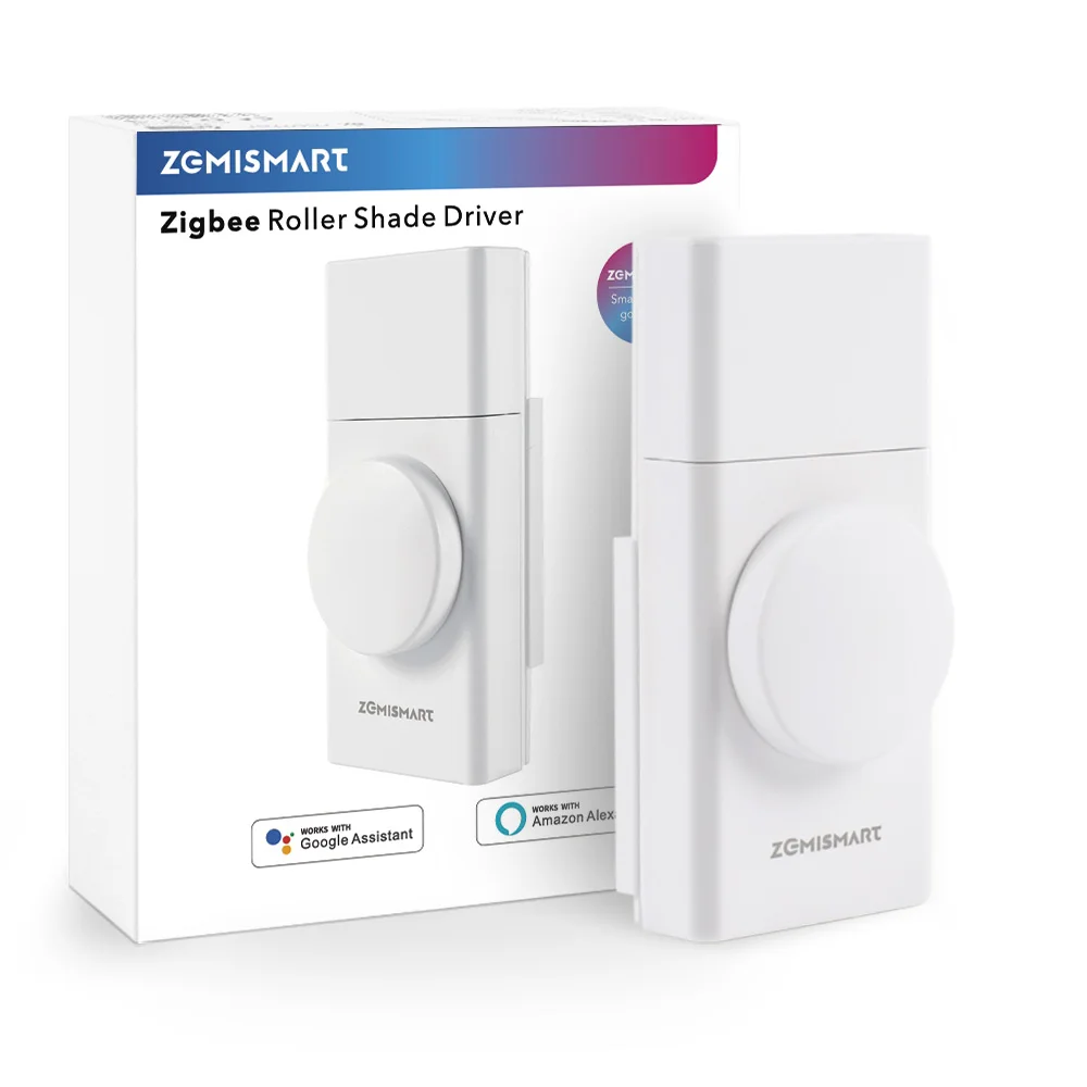 

Zemismart Zigbee Built-in Battery Smart Blind Driver Retrofit Blind Motor with Knob Control Smart Home Products