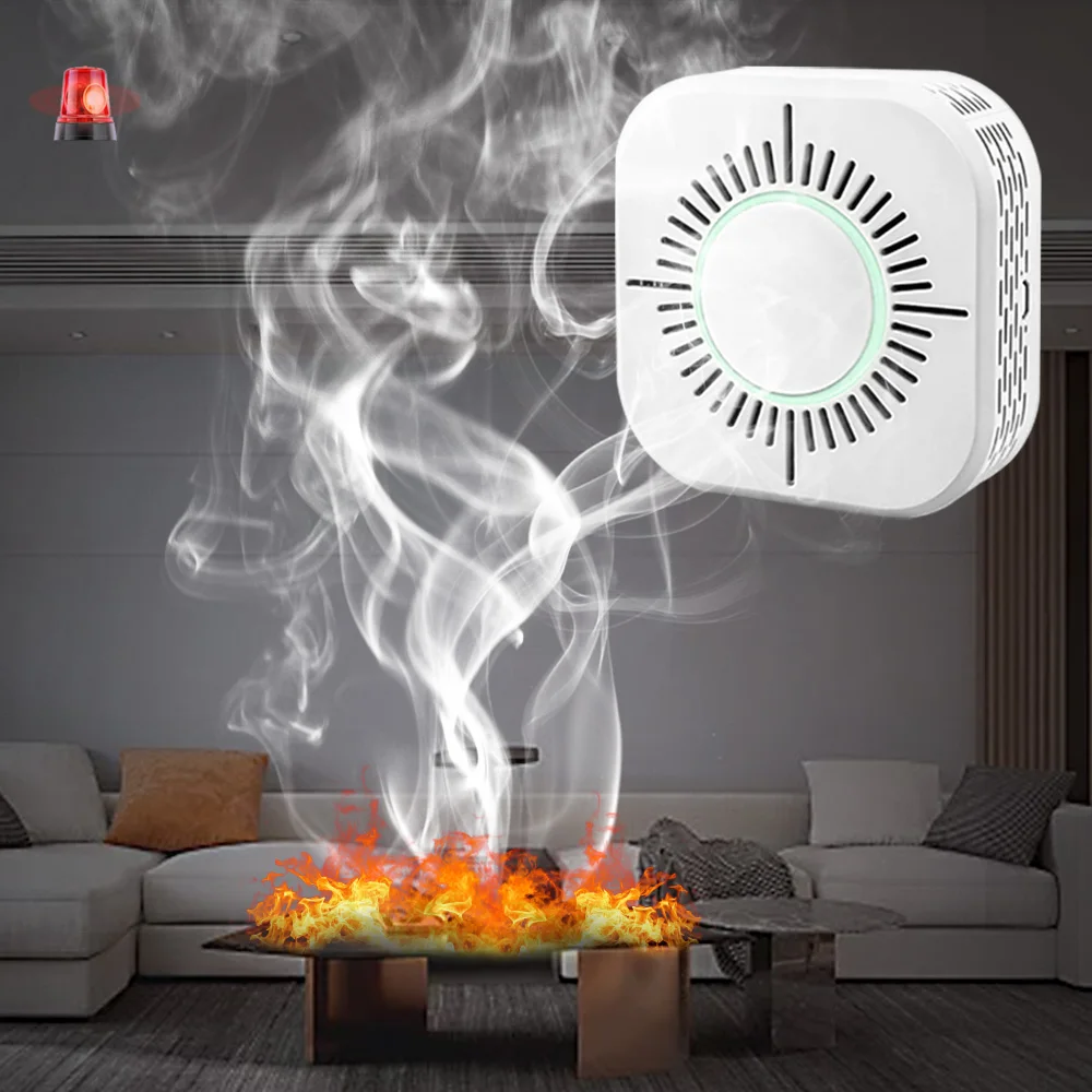 NOYAFA C50W Smart Smoke Detector Wireless 433MHz RF Fire Alarm Smoke Sensor Security Protection Safety With 433mhz Host