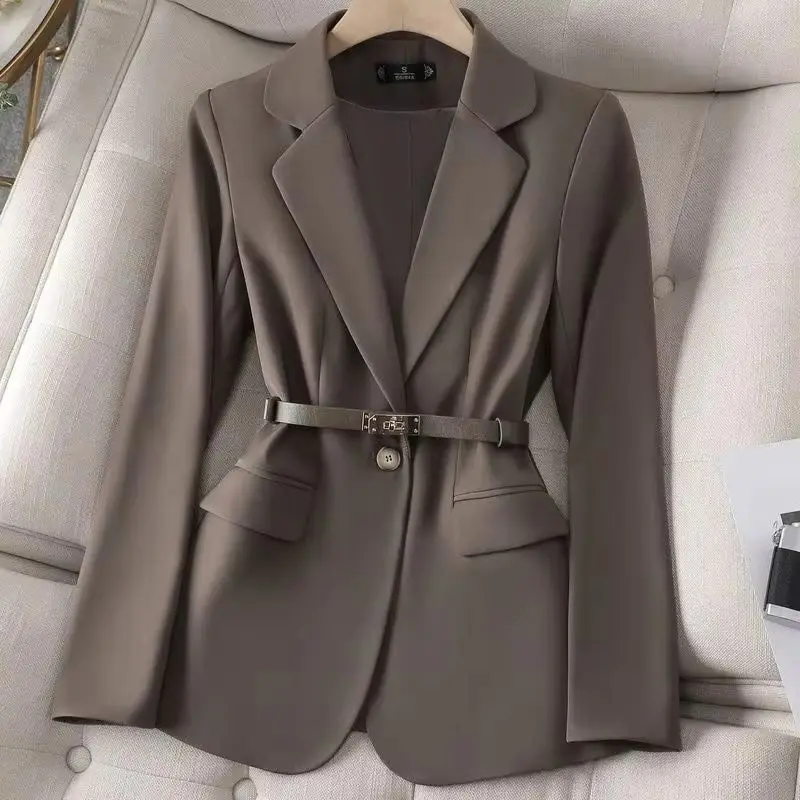 

Korea Women Blazer 2025 New Fashion Slim Black Blazers Office Lady Work Suit Jackets Coat Female Casual Blazer Femme Outerwears