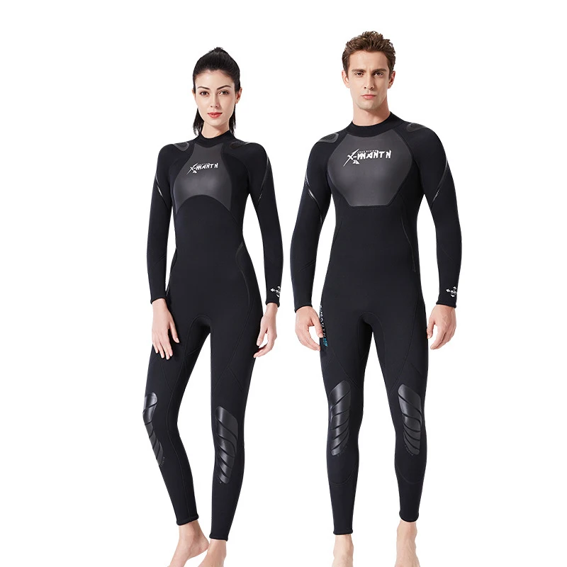 

New 3MM diving suit men's one-piece long sleeved thick warm winter swimsuit snorkeling surfing suit cold proof diving suit women