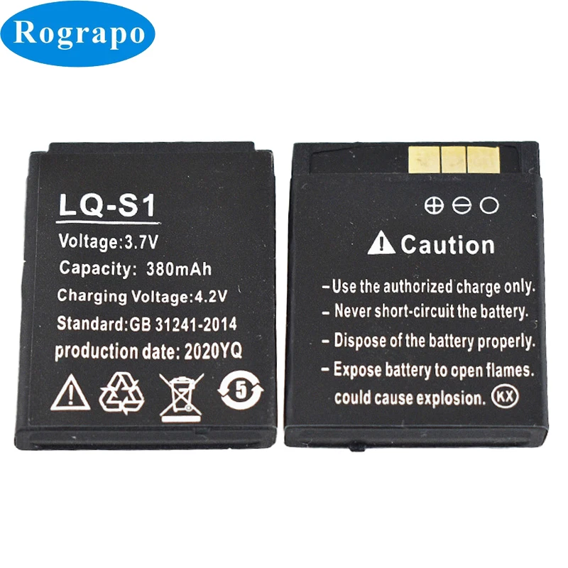 New 3.7V 380mAh Children Smart Watch Battery For DZ09 QW09 W8 A1 V8 X6 HLX-S1 GJD DJ-09 LQ-S1 AB-S1 FYM-M9 JJY-S1R KSW-S6 YX-NX9